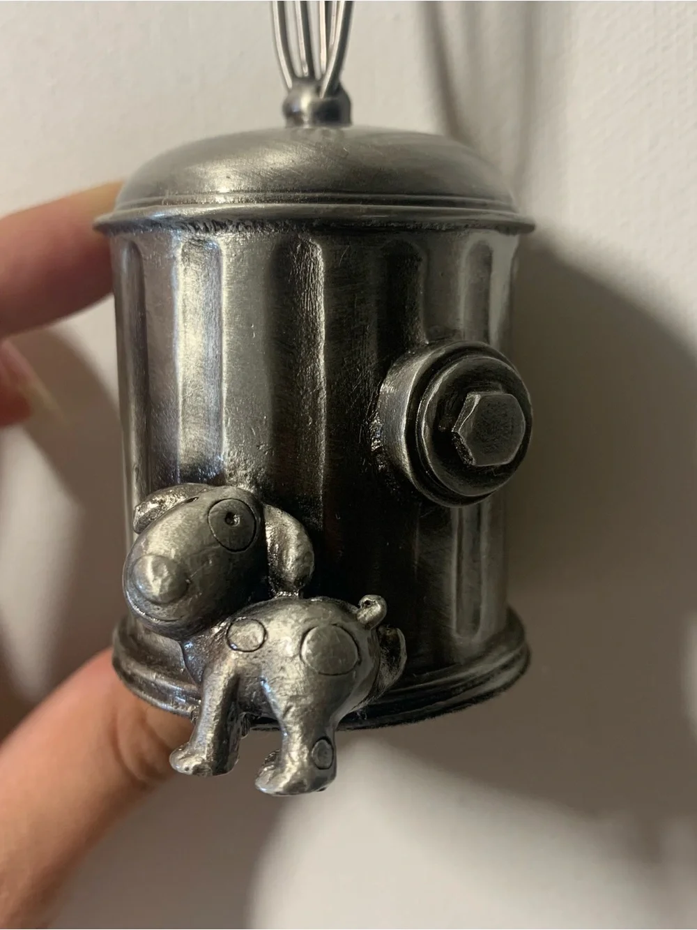 Bundle of 2 vintage y2k dog hydrant metal Polaroid photo holders